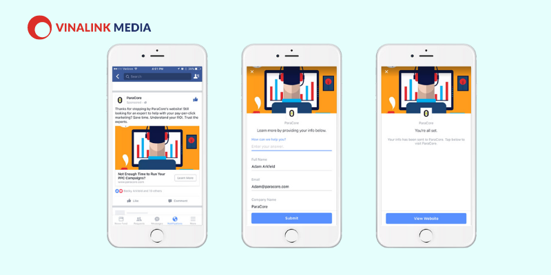 các hình thức quảng cáo trên facebook 2